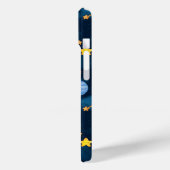 Blauwe Naadloze Patroon van Planeten in de Buitenr Case-Mate iPhone Case (Achterkant / Links)