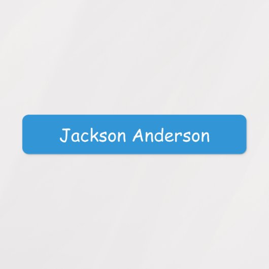 Blauwe Naam labels voor jongens waterdicht (Design 2)