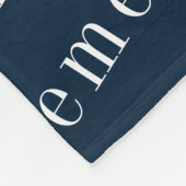 Blauwe naam Monogram Star Boy Fleece Deken (Hoek)