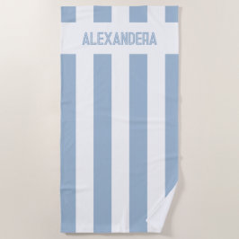 Blauwe Naam Strand Bruidsmeisje vrijgezellenfeest Strandlaken