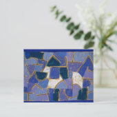 Blauwe nacht door Paul Klee Briefkaart (Staand voorkant)
