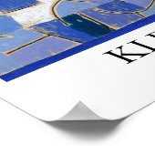 Blauwe nacht door Paul Klee Poster (Hoek)