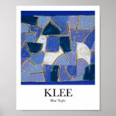 Blauwe nacht door Paul Klee Poster (Voorkant)