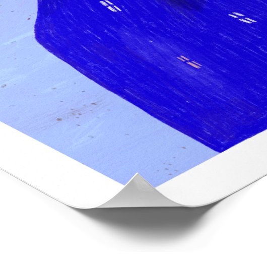 Blauwe nacht poster (Hoek)