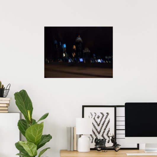 Blauwe nacht poster (Thuiskantoor)