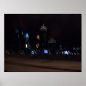 Blauwe nacht poster (Voorkant)