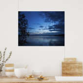 Blauwe nacht poster (Keuken)