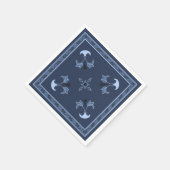 Blauwe nacht servetten (Hoek)