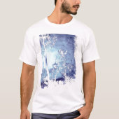 Blauwe nachtbomen t-shirt (Voorkant)