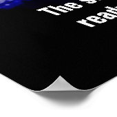 Blauwe Nachtboom Succes Quote Inspirerend Poster (Hoek)