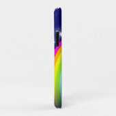 Blauwe nachtelijke regenboogvondsten op maat Case-Mate iPhone case (Achterkant/rechts)