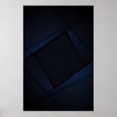 Blauwe Nachtstructuur Poster (Voorkant)
