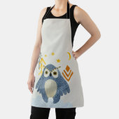 Blauwe nachtuil in het bos schort (Insitu)