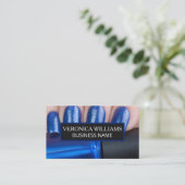 Blauwe nagels en Pools Visitekaartje (Staand voorkant)