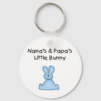 Blauwe Nana's en Papa's kleine Bunny Sleutelhanger
