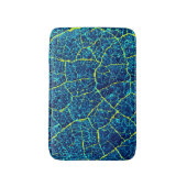Blauwe Natuur Abstract Patroon Badmat (Voorkant Verticaal)