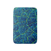 Blauwe Natuur Abstract Patroon Badmat (Voorkant Verticaal)
