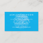 Blauwe natuur bosboom visitekaartje (Achterkant)