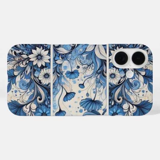Blauwe Natuur Case-Mate iPhone Case (Achterkant (horizontaal))