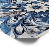 Blauwe Natuur Poster (Hoek)