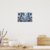 Blauwe Natuur Poster (Keuken)