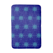 Blauwe Nautical Sailing Compass Badmat (Voorkant Verticaal)
