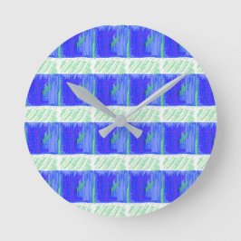 Blauwe Nautical Thema Wandklok