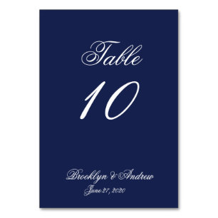 Blauwe Nautical Wedding Place Cards Kaarten