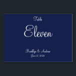 Blauwe Nautical Wedding Place Cards Kaarten<br><div class="desc">Blauwe nautische kaarten voor vergaderkaarten met aanpasbare tekst</div>
