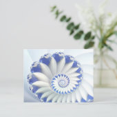Blauwe Nautilus Briefkaart (Staand voorkant)