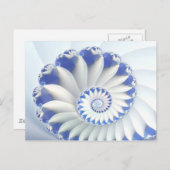 Blauwe Nautilus Briefkaart (Voorkant / Achterkant)