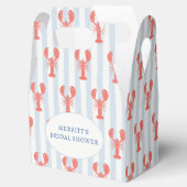 Blauwe Nautilus Kreeft Favor Dozen Bedankdoosjes (Geopend)