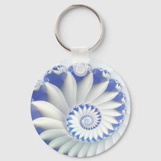 Blauwe Nautilus Sleutelhanger