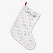 Blauwe Nautische ankers Grote Kerstsok (Voorkant (Hangend))