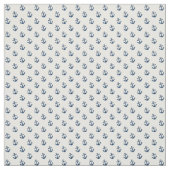 Blauwe Nautische ankers Stof (Swatch)