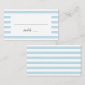 Blauwe nautische strepen. Moderne gestreepte bruil Plaatskaartje (Voorkant / Achterkant)