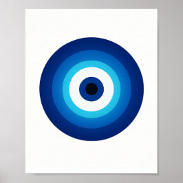 Blauwe Nazar Wall Art - Scherm uw ruimte in stijl Poster