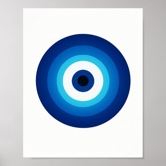Blauwe Nazar Wall Art - Scherm uw ruimte in stijl Poster (Voorkant)