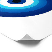 Blauwe Nazar Wall Art - Scherm uw ruimte in stijl Poster (Hoek)