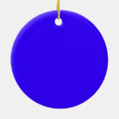 Blauwe Nederlandse Windmill Keramisch Ornament (Achterkant)