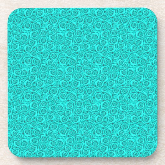 blauwe neon bier onderzetter (Voorkant)