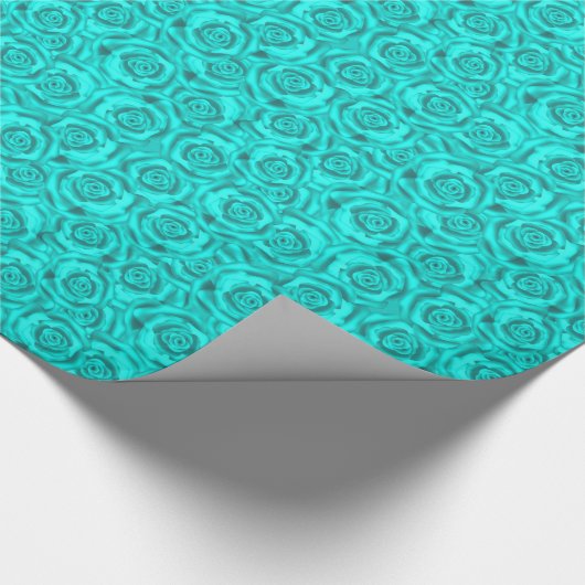 blauwe neon cadeaupapier (Hoek)