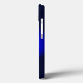 Blauwe neon cirkel valentijn iphone case design (Achterkant / Links)