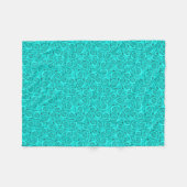 blauwe neon fleece deken (Voorkant (Horizontaal))