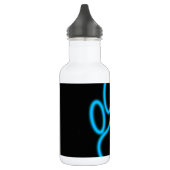 Blauwe Neon Hond Pootafdruk Waterfles (Links)