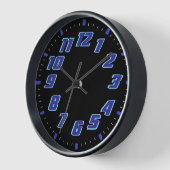 Blauwe neon kleur (Hoek)