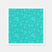 blauwe neon servet (Voorkant)