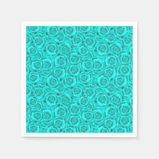 blauwe neon servet (Voorkant)