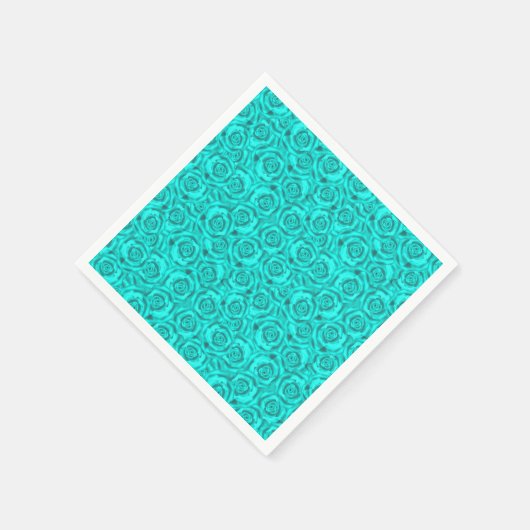 blauwe neon servet (Hoek)