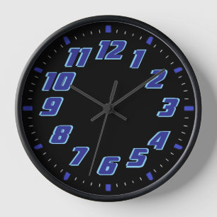 Blauwe nep-neon kleur